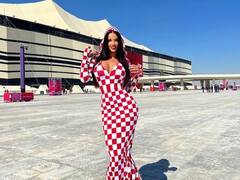 Photos: क्रोएशिया की 'मिस्ट्री गर्ल' की स्टेडियम में वापसी, जानिए खूबसूरत मॉडल की कहानी