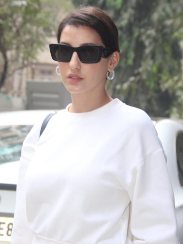 Nora Fatehi looks comfy chic in white athleisure ensemble but it's