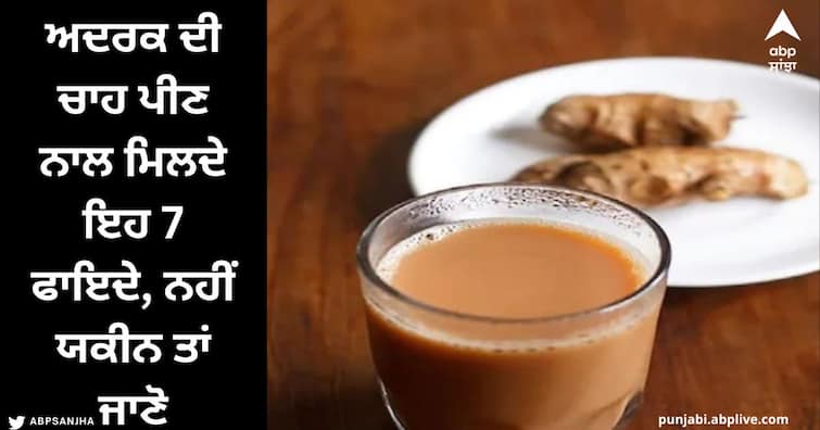 Ginger Tea Benefits In Winter: These 7 benefits you get from drinking ginger tea, know how many cups a day is necessary Ginger Tea Benefits In Winter : ਅਦਰਕ ਦੀ ਚਾਹ ਪੀਣ ਦੇ ਤੁਹਾਨੂੰ ਮਿਲਦੇ ਇਹ 7 ਫਾਇਦੇ, ਜਾਣੋ ਦਿਨ 'ਚ ਕਿੰਨੇ ਕੱਪ ਜ਼ਰੂਰੀ