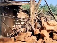 जशपुर में 40 हाथियों के दल ने मचाया आतंक, 15 किसानों के घर को किया तहस-नहस