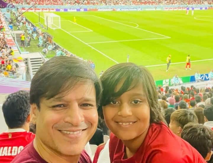 Trending News: Vivek Oberoi and his son reached to watch FIFA World Cup 2022 live, the actor shared his son’s feeling