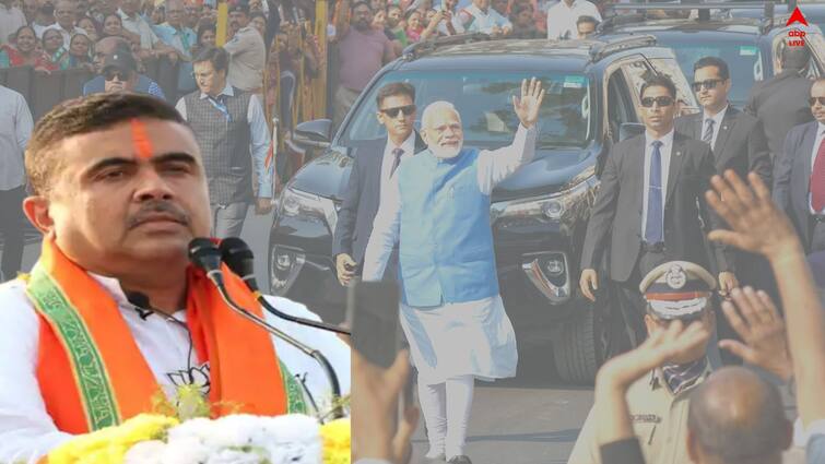 Gujarat  Assembly Election Result 2022 Suvendu Adhikari congrats PM Modi on leading BJP Gujarat Election Result: 'গুজরাতে ঐতিহাসিক ফলের পথে বিজেপি', প্রধানমন্ত্রীকে শুভেচ্ছা জানালেন শুভেন্দু