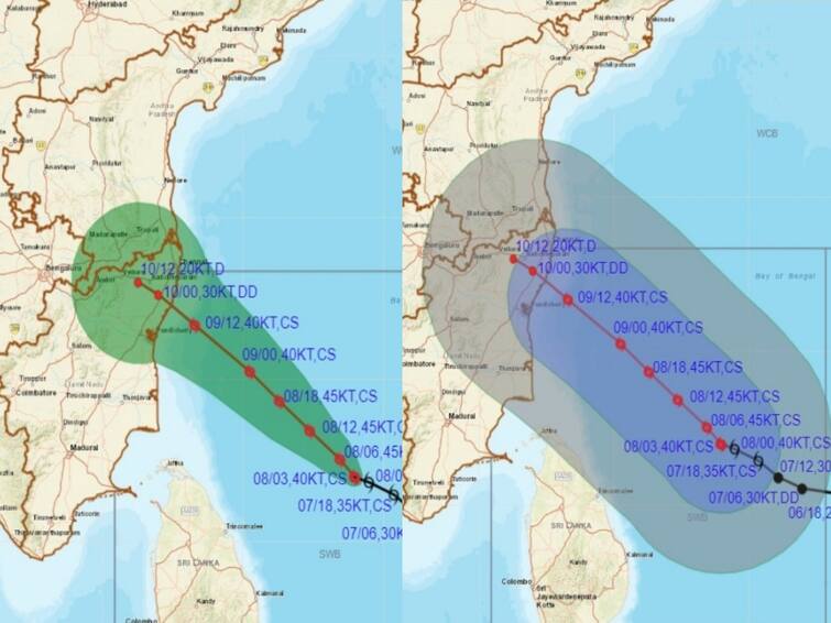 Chennai Meteorological Department predicted Cyclone Mandous will make landfall near Mahabalipuram Cyclone Mandous: மாமல்லபுரம் அருகே கரையை கடக்கிறது மாண்டஸ் புயல்.. நகரும் வேகம் 12 கி.மீ ஆக அதிகரிப்பு...!