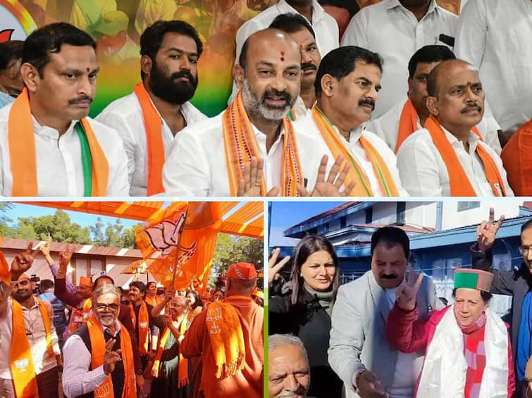 After losing the by-elections along with Himachal Pradesh, Telangana BJP leaders did not show much enthusiasm. Telangana BJP :  కొంచెం ఇష్టం.. కొంచెం కష్టం ! మిశ్రమ ఫలితాలతో తెలంగాణ  బీజేపీలో పెద్దగా కనిపించని ఉత్సాహం !