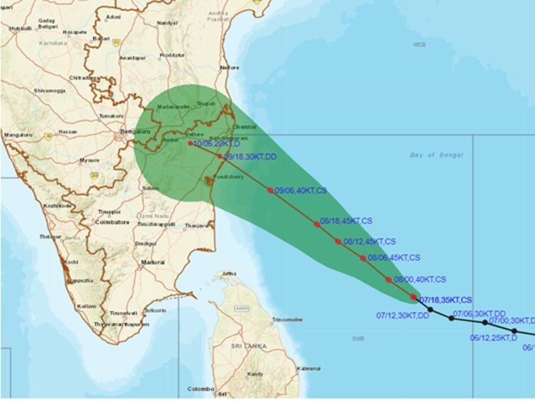 mandous storm warning  chennai gets rain for next three hours TN Rain Alert: சென்னைக்கு 580 கி.மீ தொலைவில் மாண்டஸ் புயல்: அடுத்த 3 மணி நேரத்தில் சென்னையில் மழை!