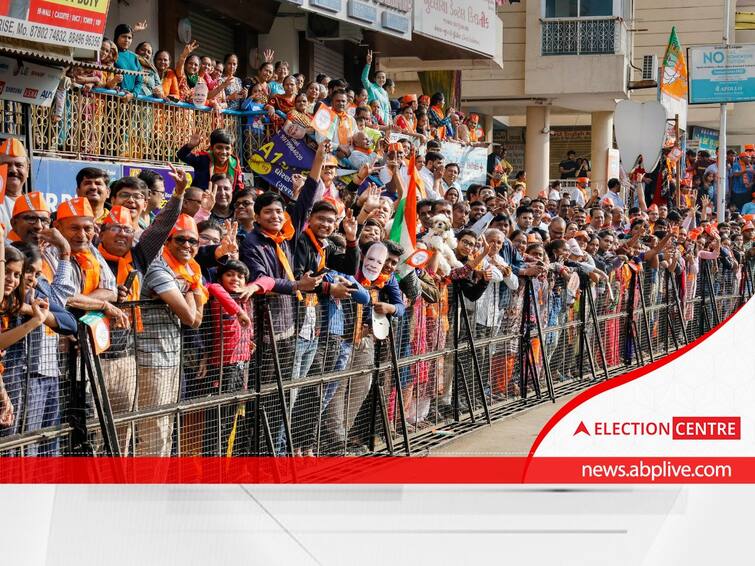 Gujarat Results 2022 Early Trends Suggest BJP congress aam aadmi party aap election result live results gujarat polls Gujarat Results 2022: BJP Takes Lead On 40 Seats In Early Trends, Congress On 10, AAP On 2