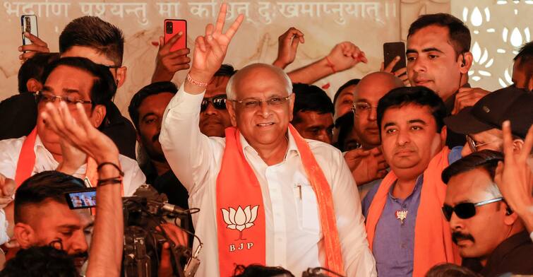 Gujarat Elections Result 2022: 19 out of 20 ministers win in Bhupendra Patel government, CM leads by 1.92 lakhs Gujarat Elections Result 2022: ભૂપેન્દ્ર પટેલ સરકારના 20 મંત્રીમાંથી 19 મંત્રીની જીત, CMને સૌથી વધુ 1.92 લાખની લીડ