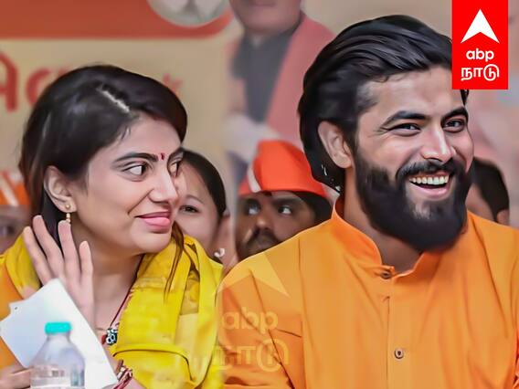 Rivaba Jadeja Wife Mass Win : கைகொடுத்த கணவர்-அமைச்சராகும் ஜடேஜா மனைவி?