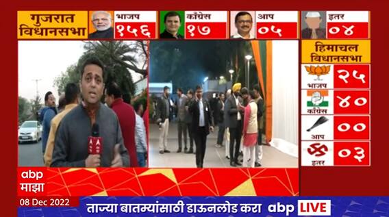 Delhi BJP Office : भाजपच्या दिल्ली कार्यलयाबाहेर कार्यकर्त्यांचा जल्लोष : ABP Majha