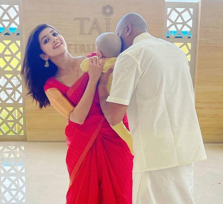 அந்த வகையில், அவர் சமீபத்தில் திருமலையில் தனது குழந்தை மற்றும் கணவருடன் புகைப்படங்களை எடுத்துள்ளார்