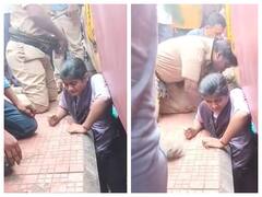 Viral Video : ரயிலுக்கும் நடைமேடைக்கும் இடையே சிக்கிக் கொண்ட கல்லூரி மாணவி... பதைபதைக்க வைக்கும் வீடியோ!