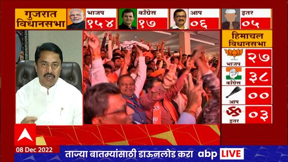 Nana Patole on Gujarat Results : गुजरातमध्ये भाजपकडून दबावतंत्र, नाना पटोले यांचा हल्लाबोल