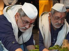 Aamir Khan: कपाळावर गंध अन् डोक्यावर टोपी; आमिरच्या लूकनं वेधलं नेटकऱ्यांचे लक्ष