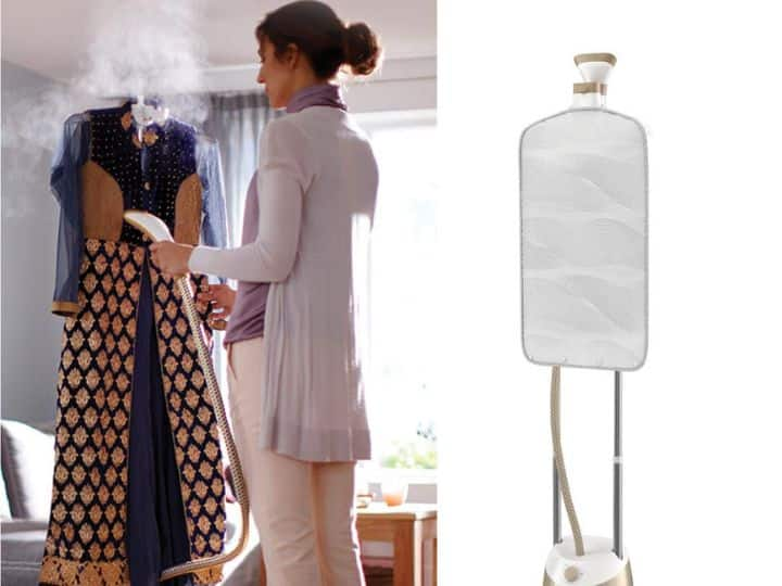 Amazon Offer On Garment Steamer Inalsa Philips Russell Hobbs Standing Steamer Price Review Best Brand Garment Steamer For Home फैशन डिजायनर, सेलेब्रिटी और यूट्यूबर इस्तेमाल करते हैं ये गार्मेंट स्टीमर, डील में 50% कम कीमत पर खरीदें