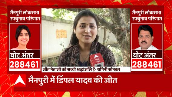 Dimple Yadav की जीत के बाद सपा विधायक Ragini Sonkar के चेहरे की हंसी ने सब बयां कर दिया