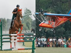 Armed Forces Personnel Perform Acrobatic Stunts During 262 Corps Day Celebrations. In Pics