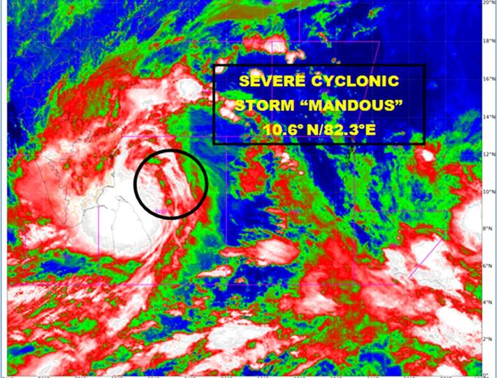 Cyclone Mandous To Hit Coast Around Mahabalipuram, NDRF Teams Deployed In Tamil Nadu — 10 Points To Know Cyclone Mandous To Hit Coast Around Mahabalipuram, NDRF Teams Deployed In Tamil Nadu — 10 Points