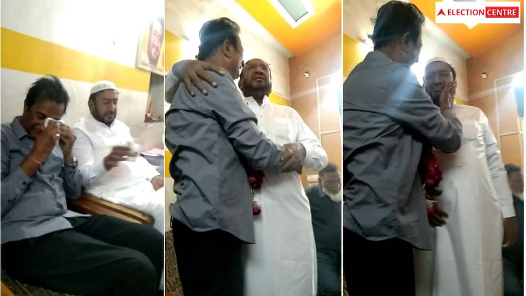 Congress leaders Gyasuddin Sheikh and Imran Khedawala burst into tears Gujarat Assembly Election 2022: અમદાવાદમાં એકબીજાને ભેટીને રડી પડ્યા કોંગ્રેસ નેતા, સર્જાયા ભાવુક દ્રશ્યો