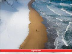 जापान में एक ही जगह पर दिखी बर्फ, रेत और समुद्र, दुनियाभर में वायरल हुईं ये तस्वीर