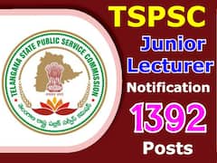 TSPSC: 1392 జూనియర్ లెక్చరర్ పోస్టుల భర్తీకి నోటిఫికేషన్ విడుదల
