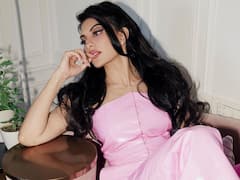 పింక్ డ్రెస్ లో గులాబీ పువ్వులా జాక్వెలిన్ ఫెర్నాండేజ్