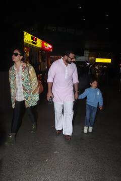 In Pics:जैसलमेर से वेकेशन मनाकर वापस लौटे Saif Ali Khan-Kareena Kapoor, एयरपोर्ट पर तैमूर के साथ कूल में हुए स्पॉट