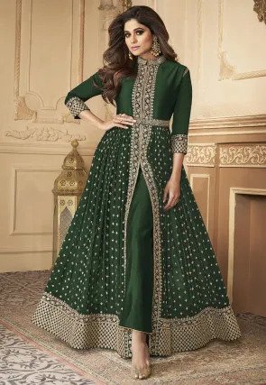 Pakistani Suits for Women | Floral Embroidered Pakistani Suit