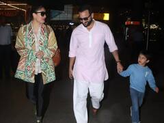 In Pics:जैसलमेर से वेकेशन मनाकर वापस लौटे Saif Ali Khan-Kareena Kapoor, एयरपोर्ट पर तैमूर के साथ कूल में हुए स्पॉट