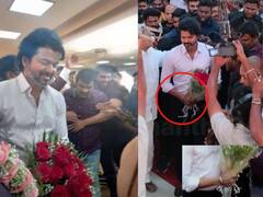 Thalapathy Vijay: கையில் காப்பு.. நீதிபதி திருமணத்திற்கு மாஸாக வந்த விஜய்..வைரல் வீடியோ!