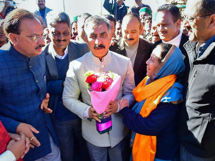 Sukhu received the most MLA support, paving the path for his first term as hill state chief minister. The Congress Legislature Party's leader, Nadaun MLA, was unanimously elected. He will be the seventh individual in the state to occupy the position. (Image Source: PTI)