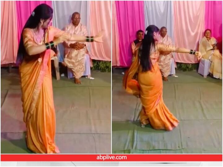 woman is seen dancing on Sapna Choudhary viral song during wedding ceremony Video: 'तेरी आंख्या को ओ काजल' पर इस महिला के डांस ने सपना चौधरी को दी टक्कर, आप भी देखें वीडियो