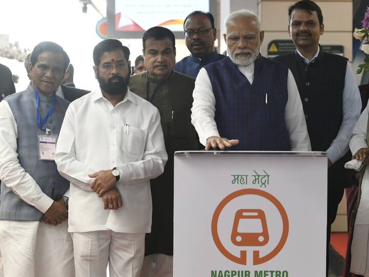 He flagged off two metro trains and also took a ride on the metro. (Source: Twitter/@narendramodi)