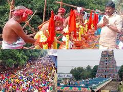 திருவக்கரையில் 19 ஆண்டுகளுக்கு பின் குடமுழுக்கு விழா - பல்லாயிரகணக்கானோர் சாமி தரிசனம்