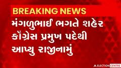 Gujarat Election: સુરેન્દ્રનગર થાન શહેર કોંગ્રેસ પ્રમુખનું રાજીનામું