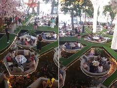 Viral Video: ਪਾਣੀ 'ਚ ਤੈਰਦੀਆਂ ਸੈਂਕੜੇ ਮੱਛੀਆਂ ਵਿਚਾਲੇ ਖਾਣਾ ਖਾਂਦੇ ਹੋਏ ਨਜ਼ਰ ਆਏ ਲੋਕ, ਹੈਰਾਨ ਕਰ ਦੇਵੇਗੀ ਅਨੋਖੇ ਰੈਸਟੋਰੈਂਟ ਦੀ ਵੀਡੀਓ