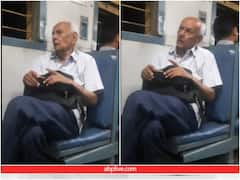 ट्रेन में बैठे इन बुजुर्ग का वीडियो क्यों हो रहा है वायरल, देखने के बाद आप भी शेयर करेंगे