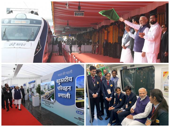 PM Narendra Modi visited Nagpur to flag off the Vande Bharat express train and inaugurated Pune metro Phase 1. He also inaugurated the first phase of the Nagpur-Mumbai 'Samruddhi Expressway'.