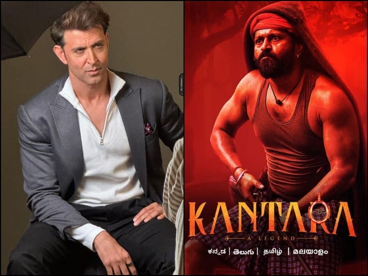 Hrithik praised Rishabh Shetty after seeing Kantara, said  I got goosebumps after seeing the climax Hrithik Roshan Watched Kantara: कांतारा देखकर ऋतिक ने की ऋषभ शेट्टी की तारीफ, बोले- रोंगटे खड़े हो गए...