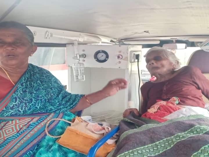 ஆம்புலன்ஸில் மனுகொடுக்க வந்த மூதாட்டி - சேலம் ஆட்சியர் அலுவலகத்தில் பரபரப்பு An old woman who came to plead in an ambulance created a commotion at the Salem District Collector's office TNN ஆம்புலன்ஸில் மனுகொடுக்க வந்த மூதாட்டி - சேலம் ஆட்சியர் அலுவலகத்தில் பரபரப்பு