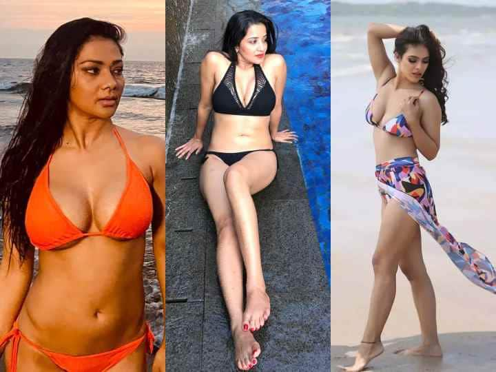 Bhojpuri Actress Pool Look: भोजपुरी जगत की नामी हसीनाएं अक्सर अपने हुस्न का परचम लहराती नजर आती हैं. एक्ट्रेस के बिकिनी लुक्स हर बार चर्चा में छाए रहते हैं.