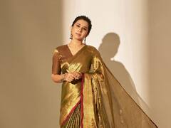 PHOTO: गोल्डन साडी, केसात गजरा; श्रेयावर खिळल्या साऱ्यांच्या नजरा!