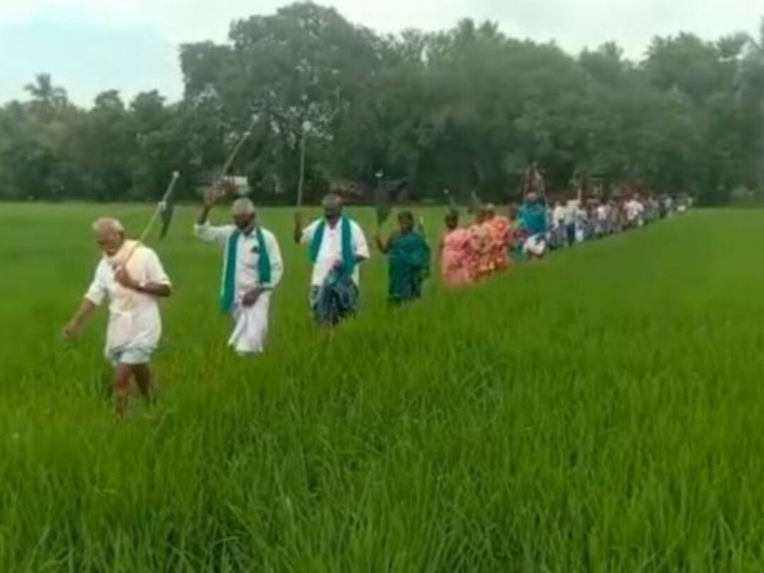 தஞ்சாவூர்: தோல்வியில் முடிந்த பேச்சுவார்த்தை; மீண்டும் போராட்டத்தில் இறங்கிய திருவையாறு விவசாயிகள் farmers of Tiruvaiyar are back in the struggle as the talks ended in failure in Thanjavur TNN தஞ்சாவூர்: தோல்வியில் முடிந்த பேச்சுவார்த்தை; மீண்டும் போராட்டத்தில் இறங்கிய திருவையாறு விவசாயிகள்