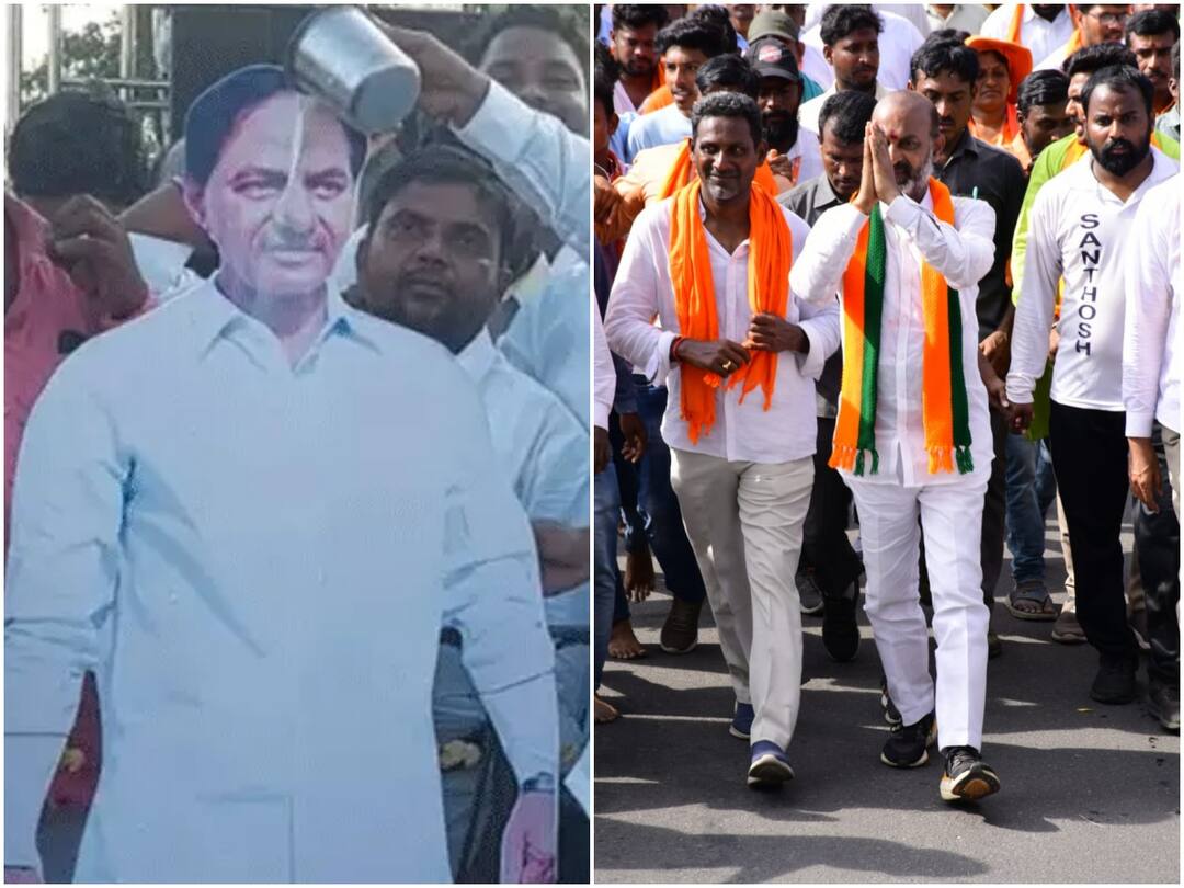 Kondagattu BJP Chief Bandi Sanjay sensational comments on CM KCR Mlc Kavitha DNN Bandi Sanjay : కొండగట్టు బాధితులను ఆదుకుంటే కేసీఆర్ కు పాలాభిషేకం చేస్తా, బండి సంజయ్ సంచలన వ్యాఖ్యలు