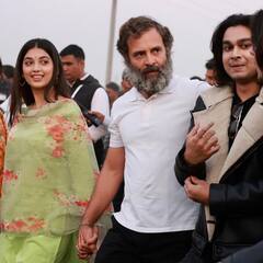 Actress Digangana Suryavanshi Joins Bharat Jodo Yatra, Walks With Rahul Gandhi In Rajasthan, See PICS