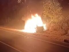 मनेंद्रगढ़ में भीषण हादसा, नेशनल हाईवे पर अनियंत्रित होकर पेड़ से टकराई तेज रफ्तार कार; दो की मौत