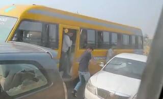 Rajkot: અકસ્માત બાદ યુવકે તોડફોડ કરી, રાજકોટ પોલીસને પડકાર ફેંકતો વિડીયો વાયરલ