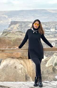 Hina Khan: ਹਿਨਾ ਖਾਨ ਨੇ ਖੁੱਲ੍ਹੇ ਅਸਮਾਨ 'ਚ ਦਿਖਾਇਆ ਆਪਣਾ ਅੰਦਾਜ਼, ਬਲੈਕ ਡਰੈੱਸ 'ਚ ਮਚਾਈ ਤਬਾਹੀ, ਸ਼ੇਅਰ ਕੀਤੀਆਂ ਖੂਬਸੂਰਤ ਤਸਵੀਰਾਂ