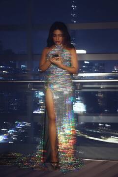 Bhumi Pednekar Gives Disco Vibe In A Sequin High-Slit Dress - SEE PICS