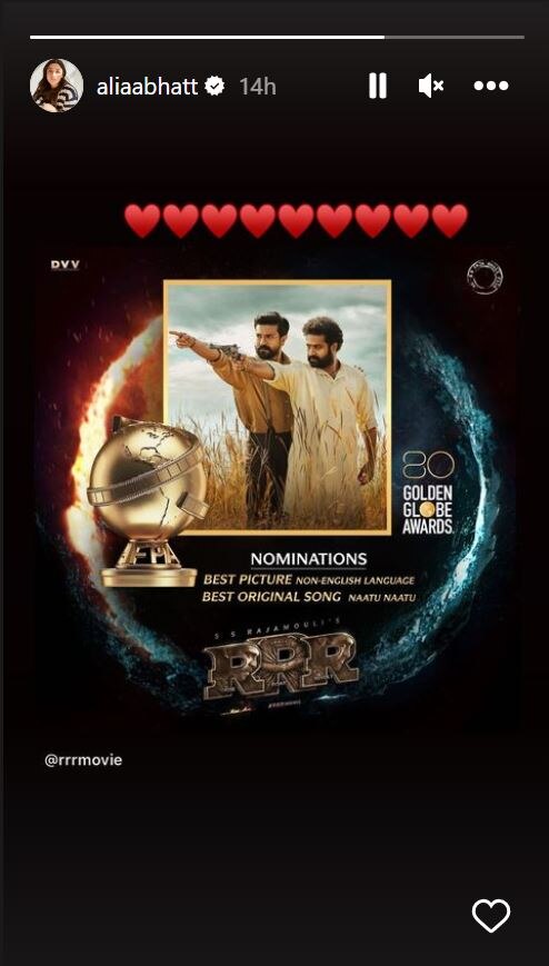 From Jr. NTR, Prabhas To Alia Bhatt, Karan Johar, Celebs Celebrate RRR's Golden Globe Nominations