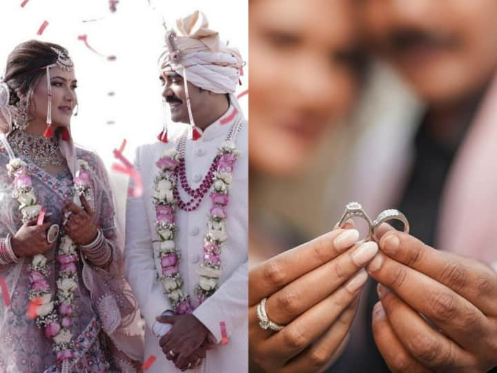 Kamna Pathak Wedding Photos: टीवी शो ‘हप्पू की उलटन पलटन’ में नजर आने वाली एक्ट्रेस कामना पाठक ने  अपने बॉयफ्रेंड संदीप श्रीधर से शादी कर ली है. इसकी तस्वीरें एक्ट्रेस अब फैंस के साथ भी शेयर की हैं.